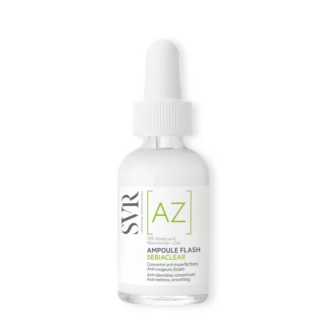 SVR Sebiaclear [AZ] Ampoule Flash Ορός Προσώπου κατά των Ατελειών για Δέρμα με Τάση Ακμής 30ml