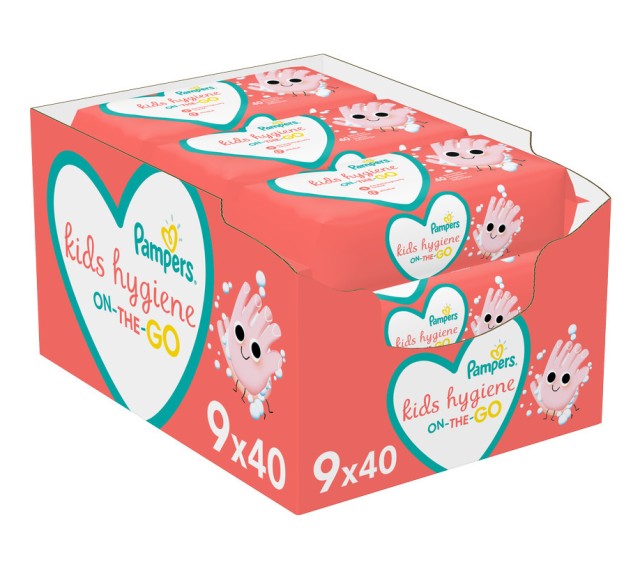 Pampers Kids Hygiene On-The-Go Μωρομάντηλα 360τμχ