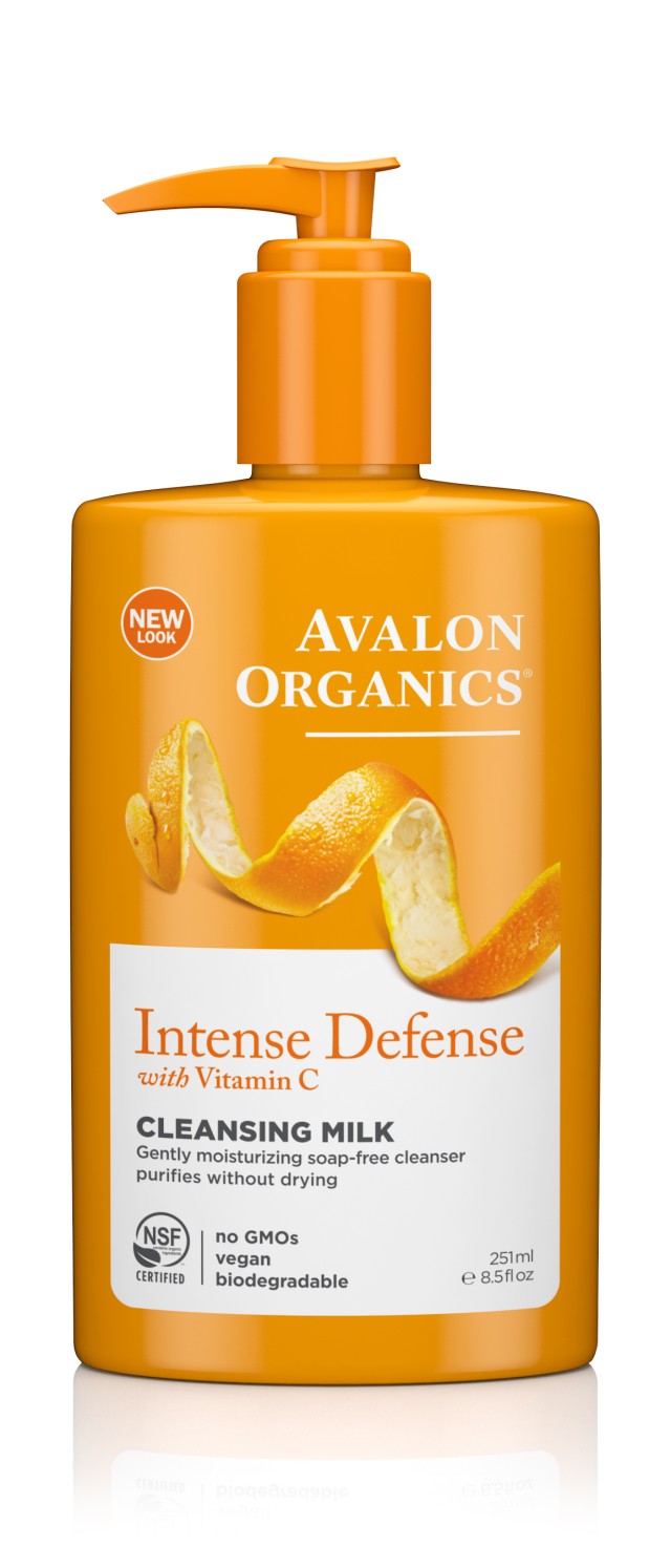 Avalon Organics Hydrating Cleansing Milk Intense Defence with Vitamin C 251ml