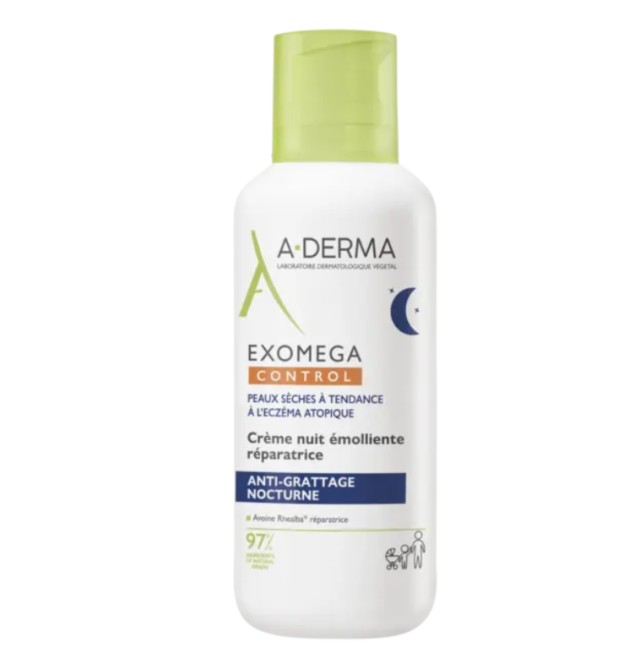 A-Derma Exomega Control Repairing Emollient Night Cream 400ml