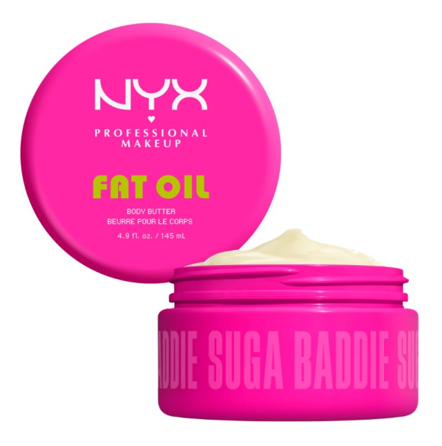 Nyx Professional Makeup Fat Oil Clear Body Butter - Suga Baddie 145ml