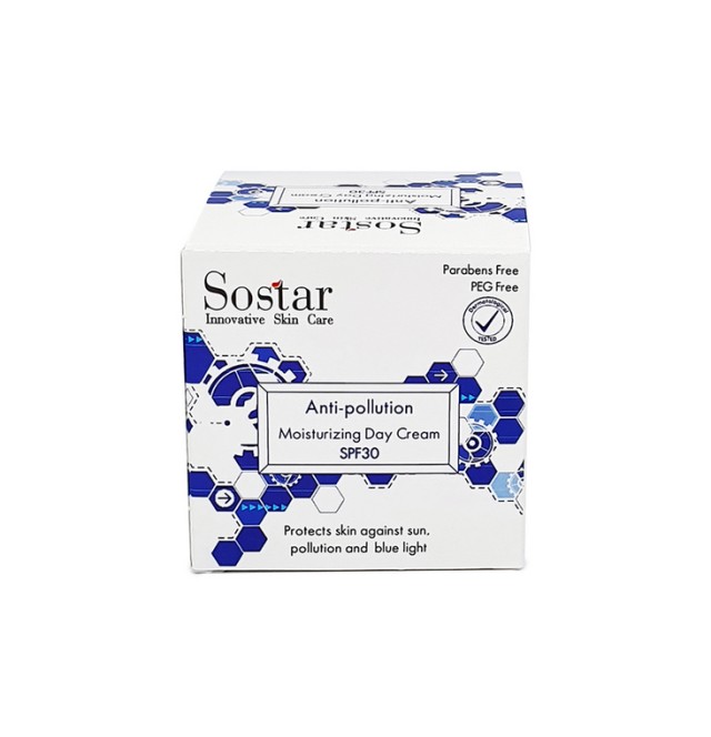 Sostar ANTIPOLLUTION BLUE LIGHT MOISTURIZING SPF 30 CREAM 50ml