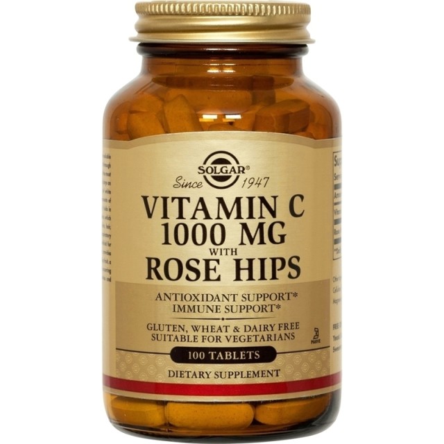 SOLGAR ROSE HIPS C 1000MG 100TAB