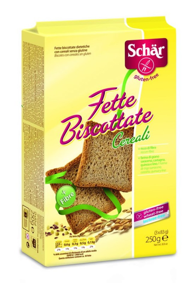 Schar Cereale del Mastro Panettieri Ψωμί σε Φέτες Ολικής Άλεσης 300gr