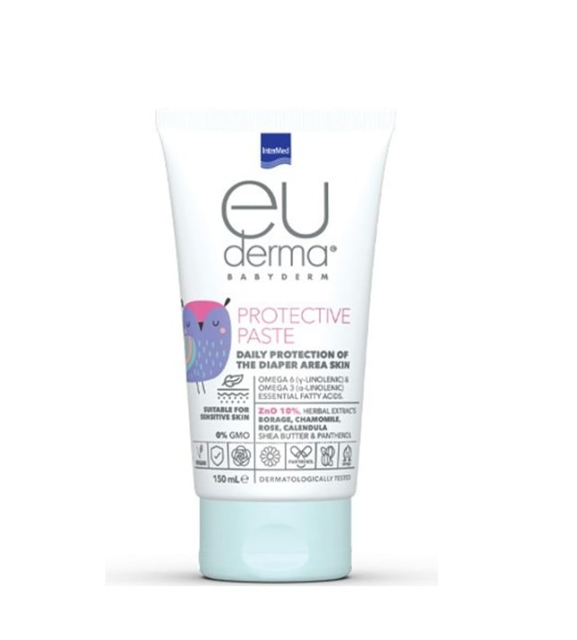 Intermed Euderma Babyderm Protective Paste Προστατευτική Πάστα για την Περιοχή του Δέρματος Γύρω από την Πάνα 150ml