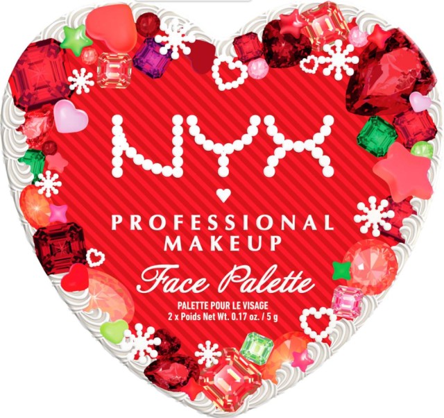 Nyx Professional Makeup Face Palette Duo Ρουζ & Highlighter 02 Pink Gem & Quartz