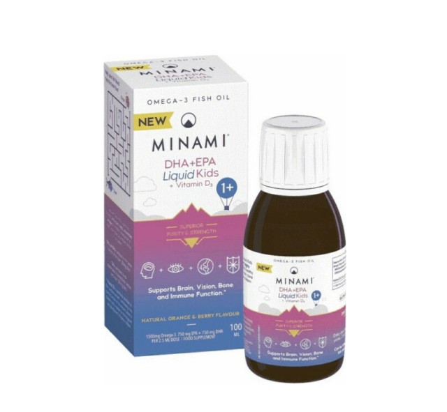 Minami EPA & DHA Liquid Kids + Vitamin D3 Kids 100ml