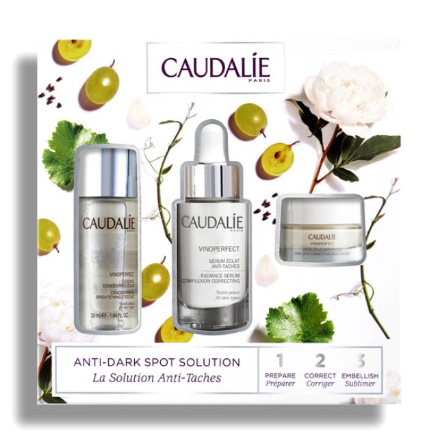 Caudalie Set Vinoperfect Serum Eclat 30ml + Δώρο Vinoperfect Concentrated Brightening Eclat 50ml + Δώρο Vinoperfect Dark Spot Correcting Moisturizer 15ml