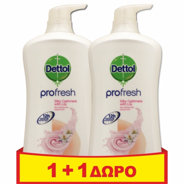 Dettol Profresh Silky Cashmere with Lily 950ml 1+1 ΔΩΡΟ