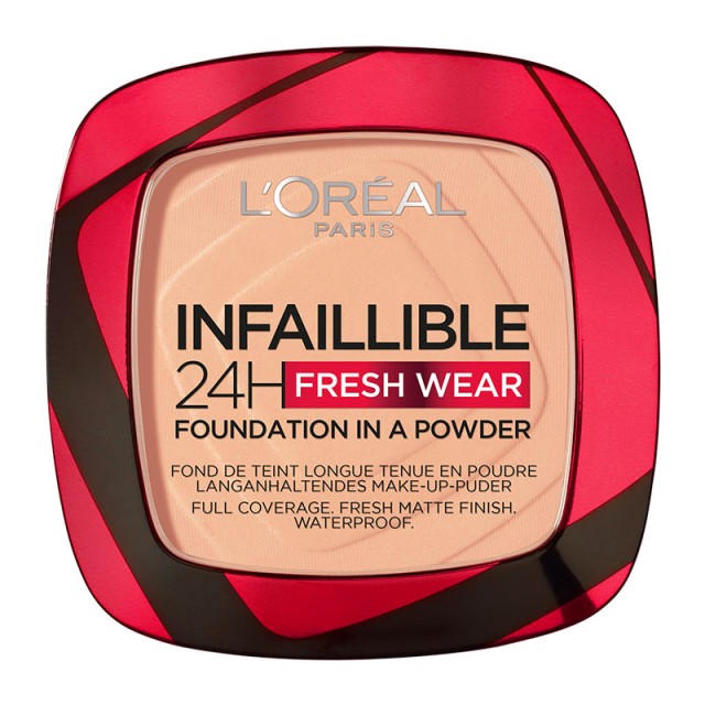 L'oreal Paris Infaillible 24H Fresh Wear μεικαπ σε μορφή πούδρας 245 Golden Honey 9gr