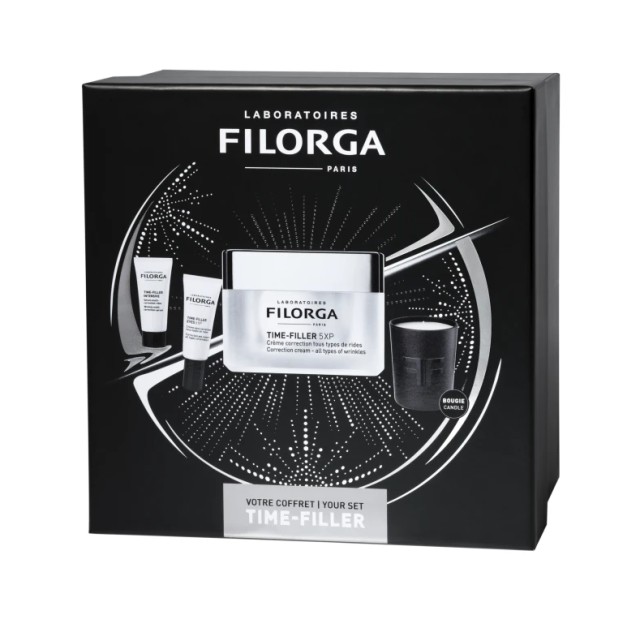 Filorga Set Time Filler Cream 5XP Κρέμα Διόρθωσης Ρυτίδων 50ml + Δώρο Time Filler Intensive Serum 7ml + Time Filler Eyes 5XP Cream 4ml + Αρωματικό Κερί 1τμχ
