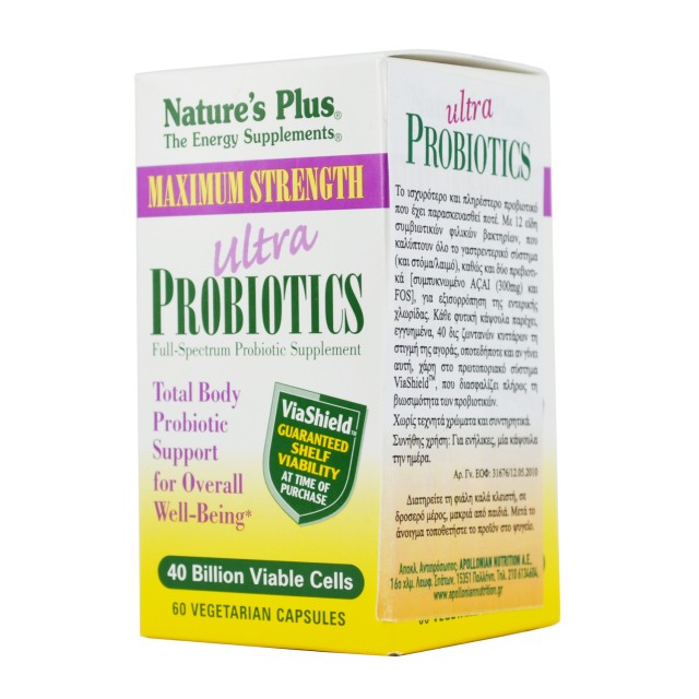 Nature's Plus Ultra Probiotics Maximum Strength 60 Vcaps