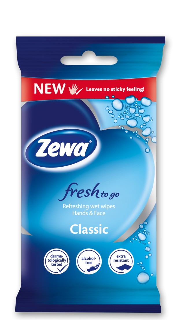 Zewa Fresh to Go Classic Υγρά Μαντηλάκια 10τμχ