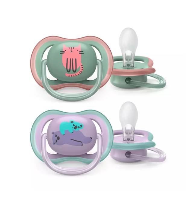 Avent Philips Ultra Air SCF085/18 Ορθοδοντικές Πιπίλες για Κορίτσια 6-18m 2τμχ
