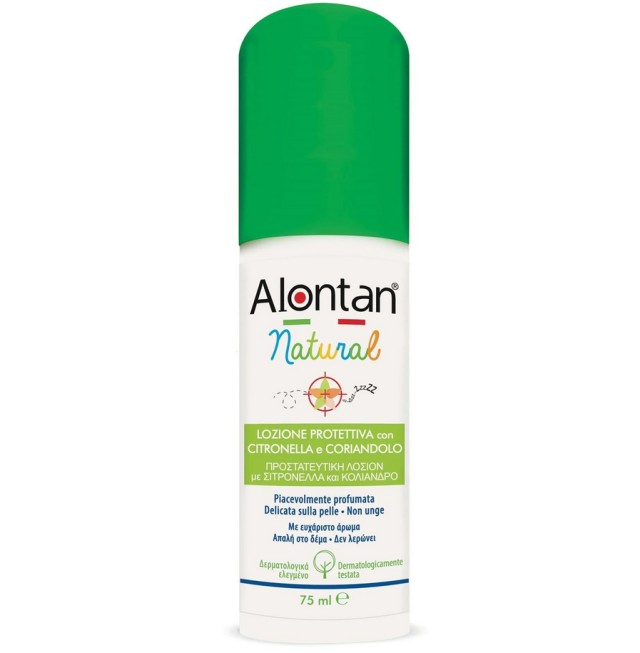 Alontan Natural Spray Εντομοαπωθητική Λοσιόν με Σιτρονέλλα και Κόλιανδρο 75ml