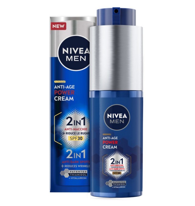 Nivea Men Anti-Age Power Cream 2in1 SPF30  Ανδρική Αντιγηραντική Κρέμα 50ml