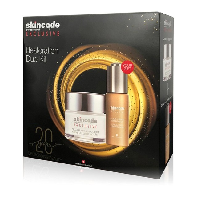 Skincode Restoration Duo Kit Exclusive Cellular Anti Aging Cream 50ml + Δώρο Cellular Overnight Restoration Oil 30ml