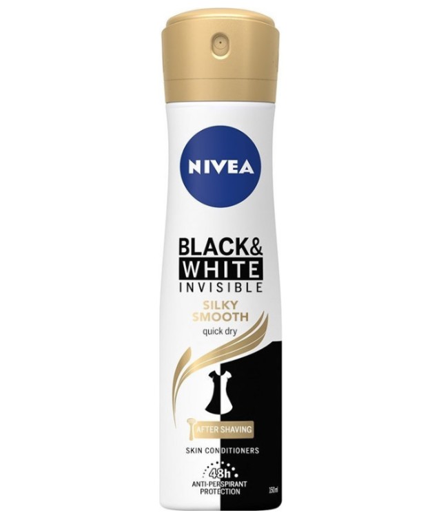 NIVEA Deo Black & White Silky Smooth Spray Γυναικείο 150ml