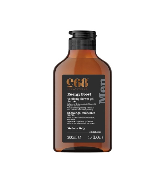 E68 Men Energy Boost Tonifying Shower Gel for Men 300ml