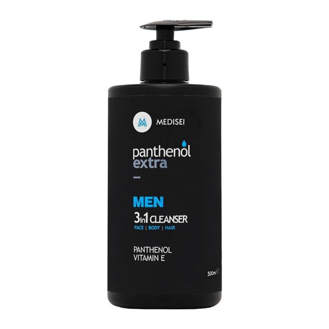 Medisei Panthenol Extra Men 3in1 Ανδρικό Καθαριστικό για Πρόσωπο, Σώμα & Μαλλιά 500ml