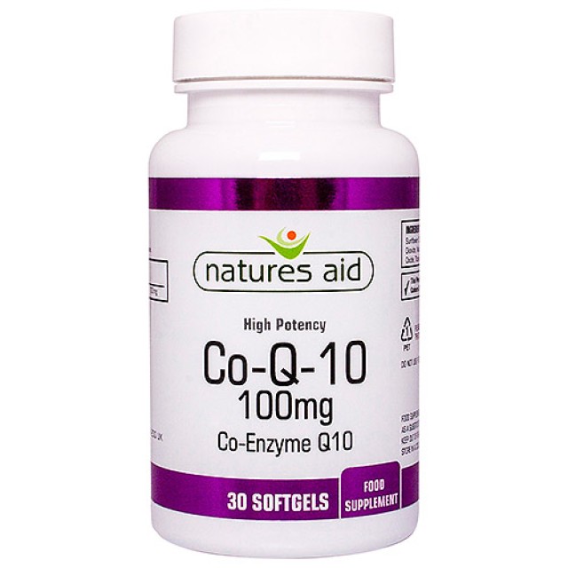 NATURES AID Co-Q-10 High Potency 100mg 30 Softgels