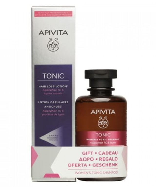 Apivita Hair Loss Lotion Hippophae TC & Πρωτείνες Λούπινου 150ml + Δώρο Apivita Τονωτικό Σαμπουάν Κατά της Τριχόπτωσης για Γυναίκες Hippophae TC & Δάφνη 250ml