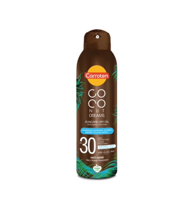 Carroten Coconut Dreams Suncare Dry Oil SPF30 Αντηλιακό Ξηρό Λάδι 150ml