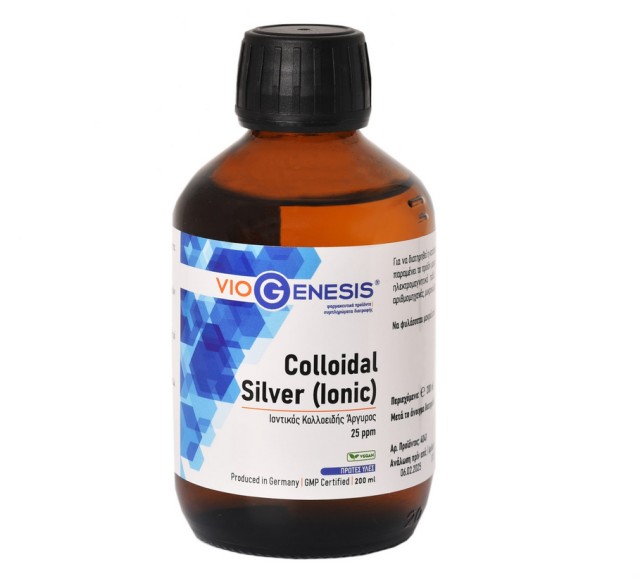 Viogenesis COLLOIDAL SILVER (IONIC) LIQUID 25ppm 200ml