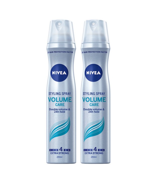 Nivea Volume Care Styling Spray No4 Σπρέι Μαλλιών 2x250ml