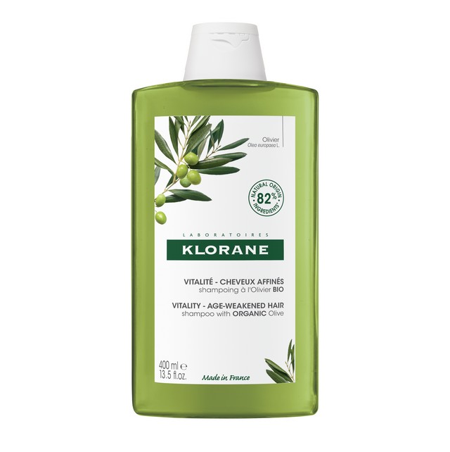 Klorane Shampoo with Organic Olive Bio for Age-Weakend Hair Αντιγηραντικό Σαμπουάν για Πυκνότητα και Ζωντάνια με Βιολογικό Εκχύλισμα Ελιάς 400ml
