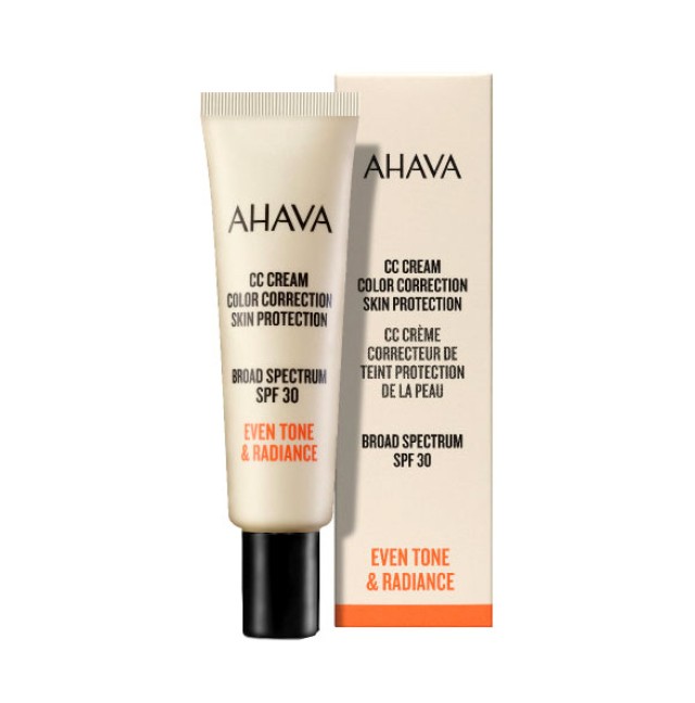 Ahava CC Cream Color Correction Skin Protection Broad Spectrum SPF30 30ml