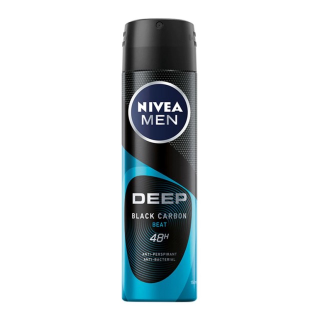 Nivea Men Deep Black Carbon Beat Spray Ανδρικό 150ml