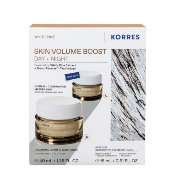 Korres Set White Pine Κρέμα Ημέρας για Αναπλήρωση Όγκου 40ml + Δώρο White Pine Κρέμα Νυκτός για Αναπλήρωση Όγκου 15ml
