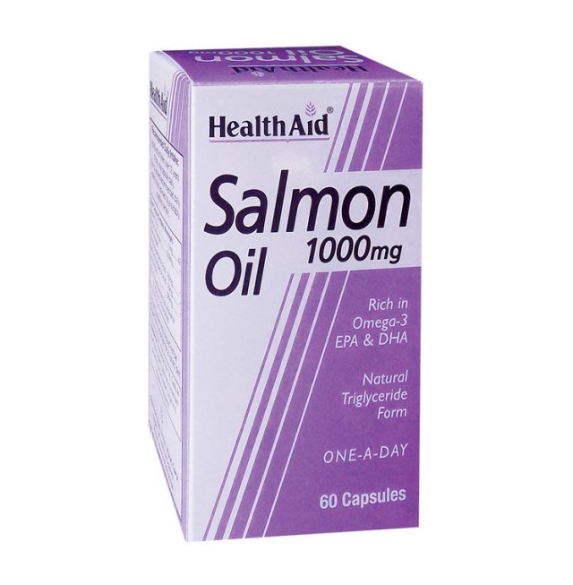 HEALTH AID SALMON OIL FRESHWATER 1000MG CAPSULES 60'S