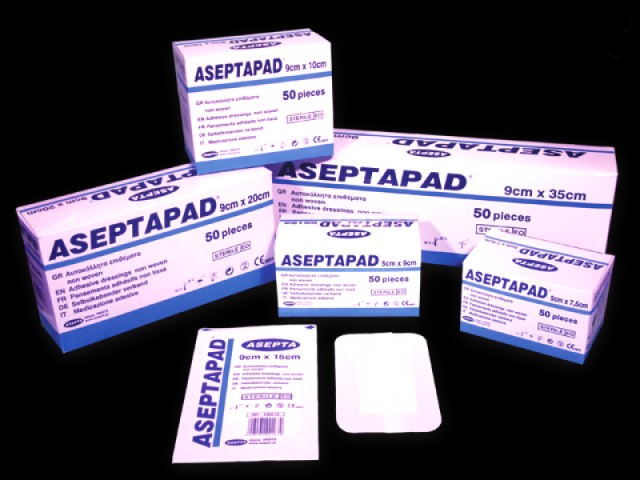 Asepta Aseptapad 5cm x 9cm Αυτοκόλλητα Αποστειρωμένα Επιθέματα 50 τεμ.