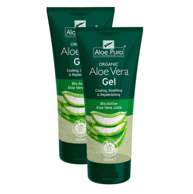 Optima Set Organic Aloe Vera Gel -50% Στο 2ο προϊόν 2x100ml