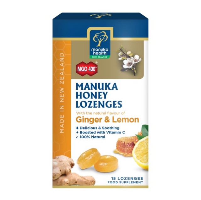 Am Health Manuka Health MGO™400+ Manuka Drops with Lemon & Ginger Flavour 65gr