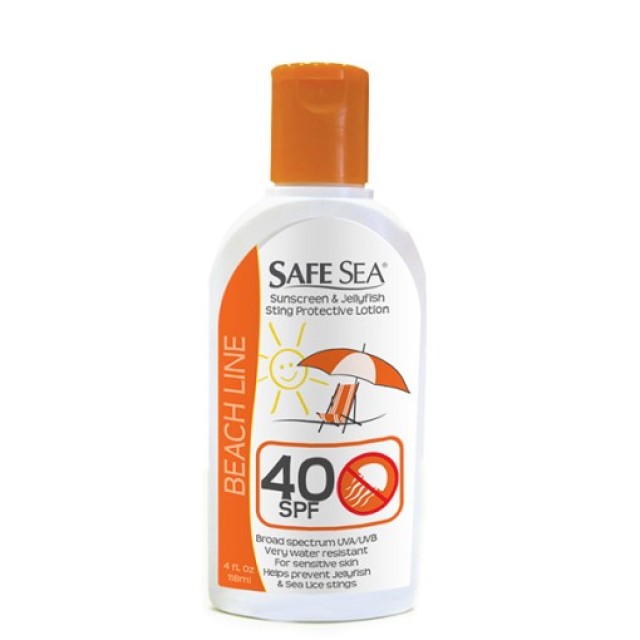 Safe Sea Sunscreen & Jellyfish Sting Protective Lotion SPF40 118ml