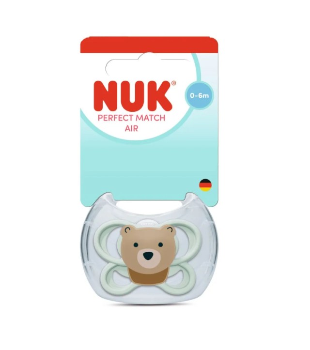 Nuk Perfect Match Air Πιπίλα Σιλικόνης 0-6m 1τμχ