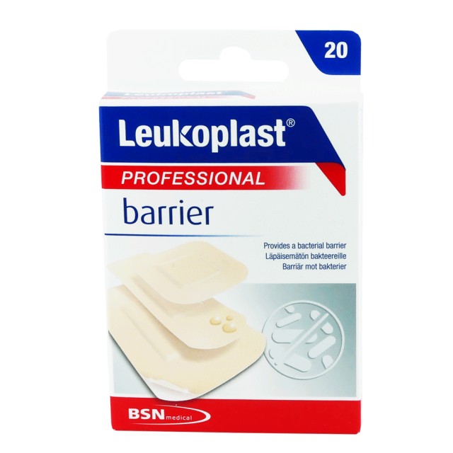 Leukoplast Professional Barrier 3 μεγέθη (38mm X 38mm) + (22mm X 72mm) + (38mm X 63mm)