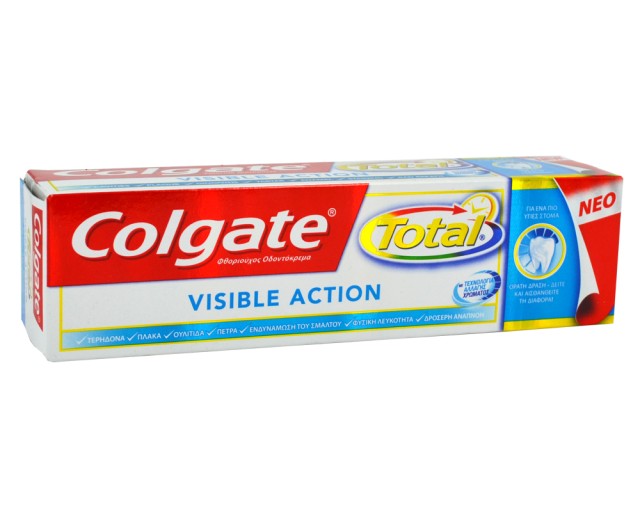 Colgate Total Visible Action 75ml (Αντιβακτηριδιακή Οδοντόκρεμα)