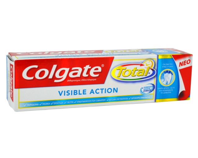 Colgate Total Visible Action 75ml (Αντιβακτηριδιακή Οδοντόκρεμα)