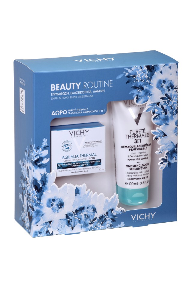 Vichy Set Aqualia Thermal Riche 50ml + Δώρο Purete Thermale Γαλάκτωμα καθαρισμού 100ml