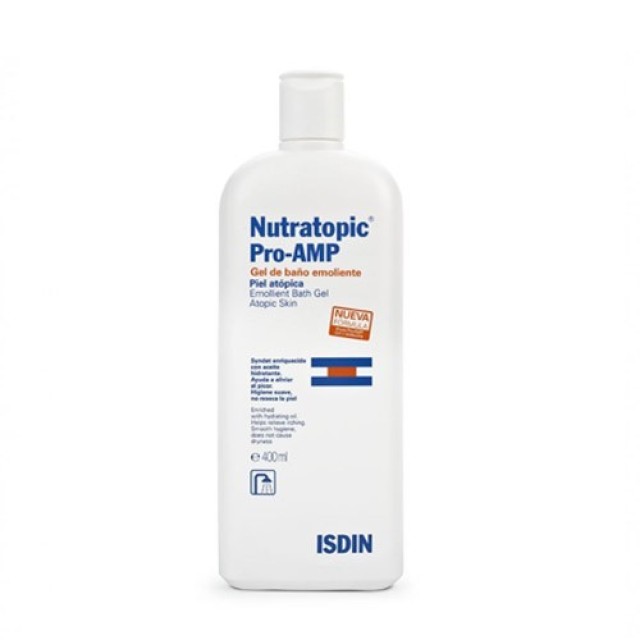 Isdin Nutratopic Pro-Amp Emollient Bath Gel Atopic Skin 400ml
