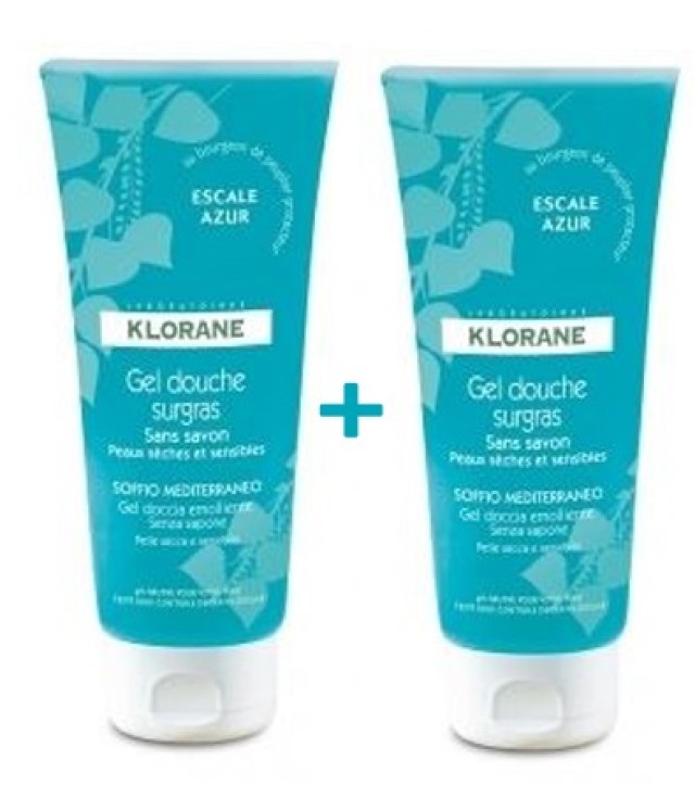 Klorane Gel Douche Sourgras Μεσογειακή Αύρα 200ml 1+1
