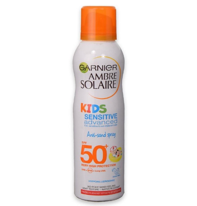 Garnier Ambre Solaire Kids Sensitive SPF50 Anti-Sand Spray 200ml