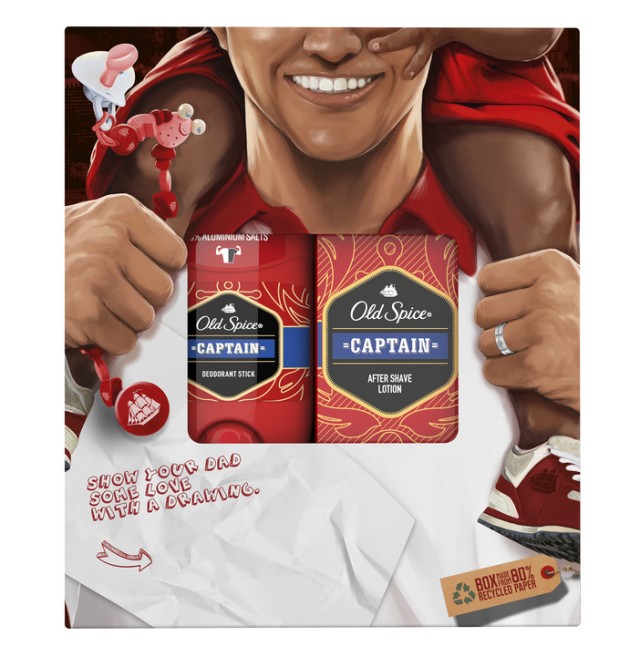 Old Spice Set Show Your Dad Some Love Captain Deodorant Stick 50ml + Old Spice Captain After Shave Lotion 100ml