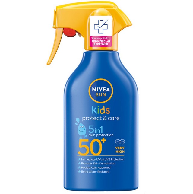 Nivea Sun Kids Protect & Care Sun Spray SPF50+ Παιδικό Αντιηλιακό Σπρέι 5 σε 1 270ml