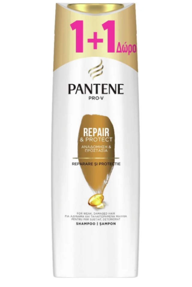 Pantene Pro-V Repair & Protect Shampoo 360ml 1+1 Δώρο