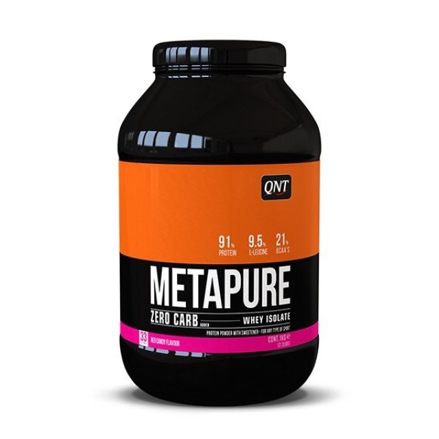 QNT Metapure Zero Carb Whey Isolate Protein Powder Red Candy 1kg